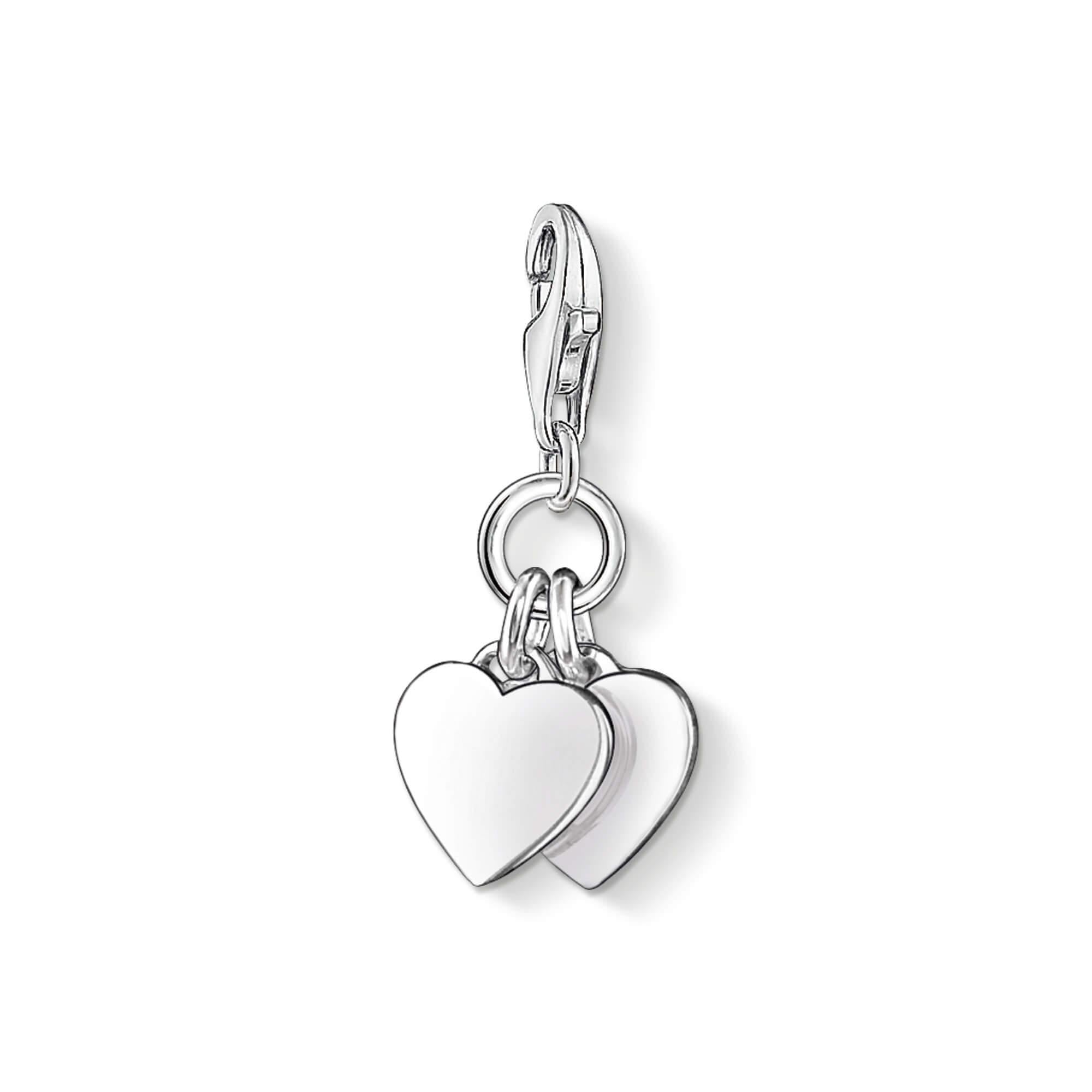 Charm Pendant Two Hearts