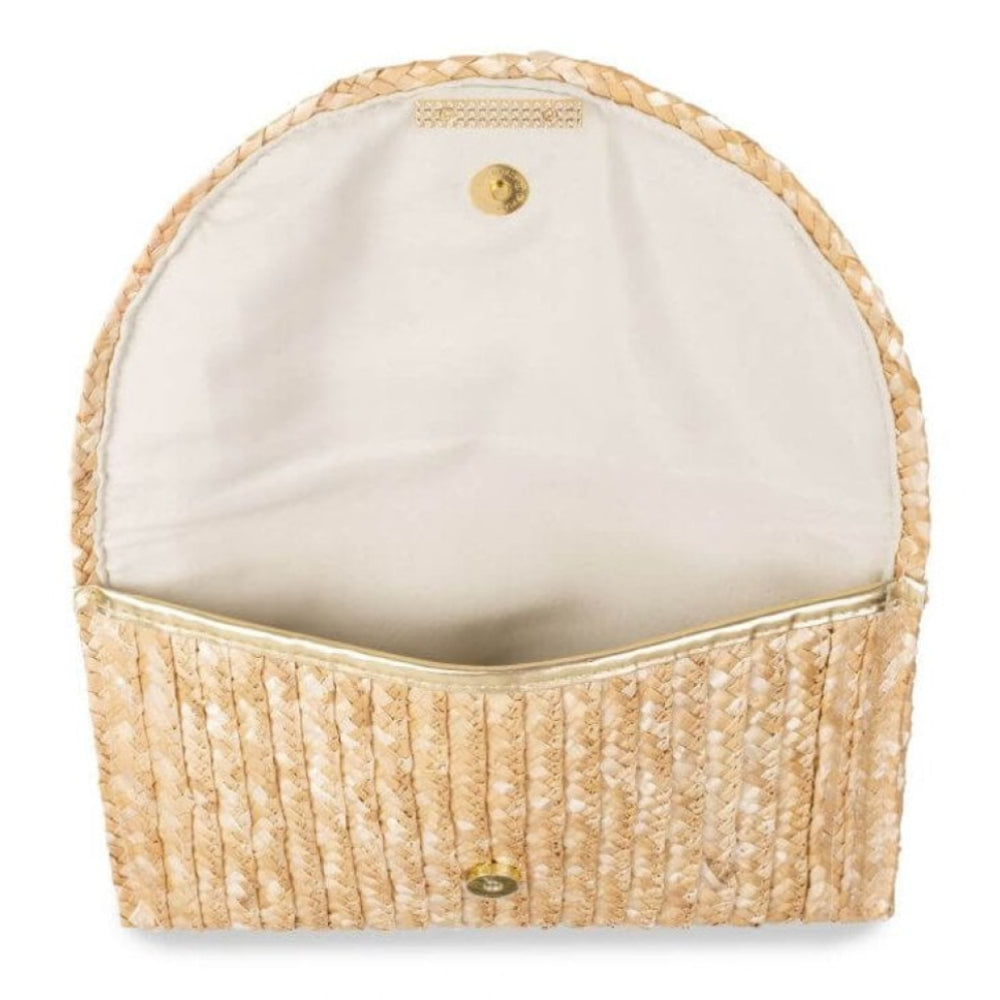 Sofia Straw Clutch Bag