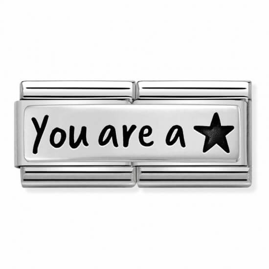 Composable Classic Double Engraved 'You Are A Star' Link