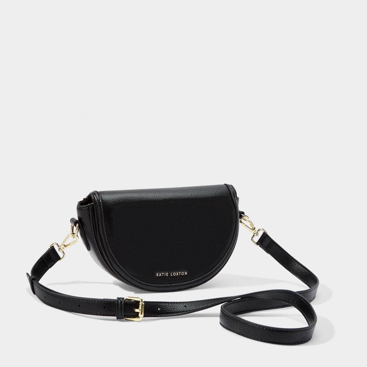 Cleo Mini Saddle Bag in Black