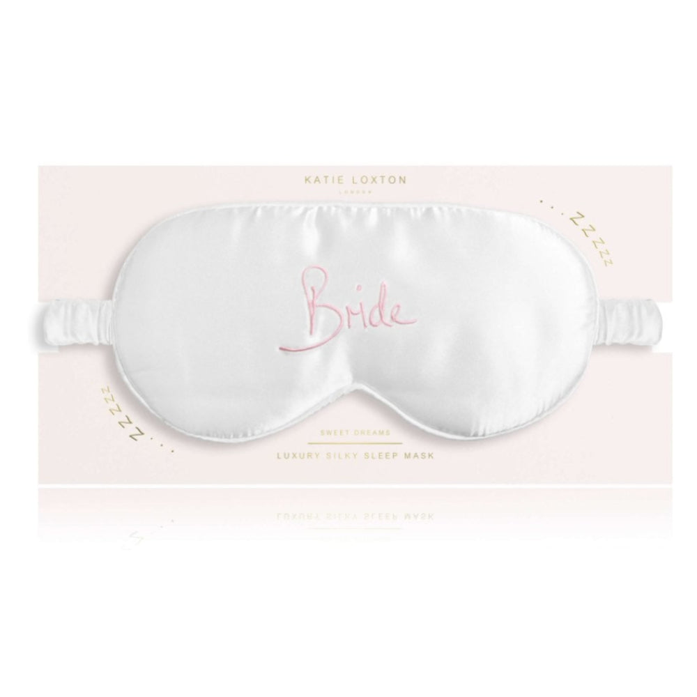 Satin Eye Mask - Bride - White - 11x21.5cm
