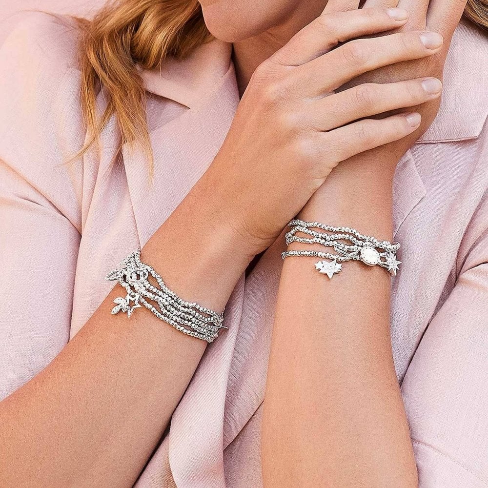 A Little | Friendship | Silver | Bracelet (Faceted) | 17.5cm Stretch