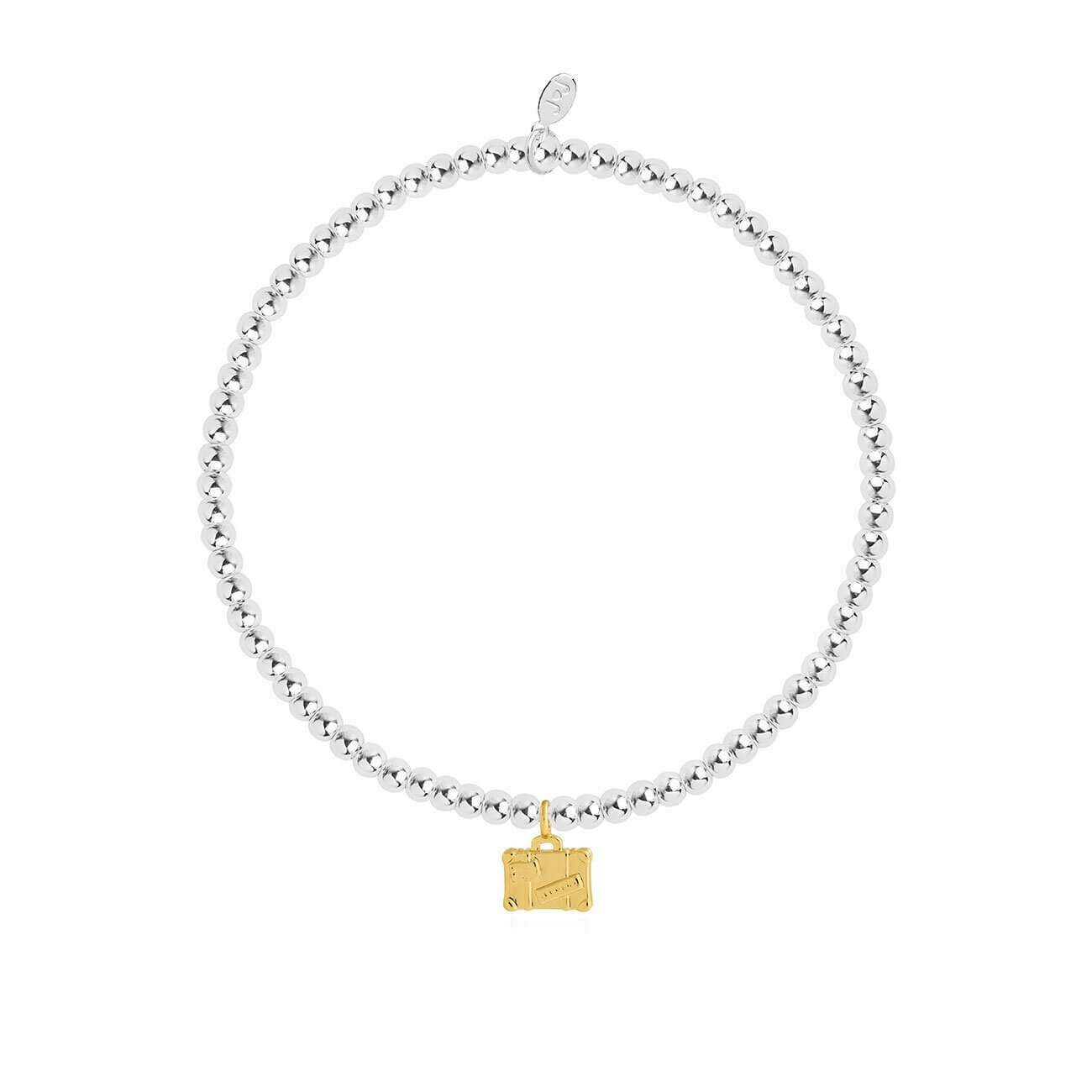 A Little | Pack My Case | Silver And Gold | Bracelet | 17.5cm Stretch (German)