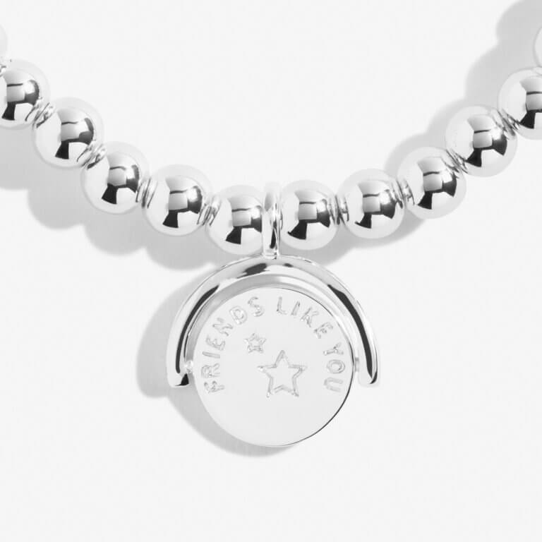 Spinning Boxed A Littles | Friends Like You Are Far And Few | Silver | Bracelet | 17.5cm Stretch