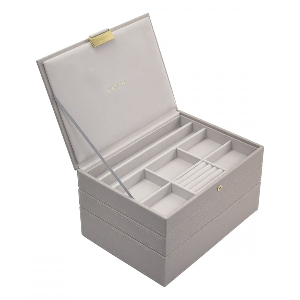 Taupe & Grey Classic Set Of 3 Stacker