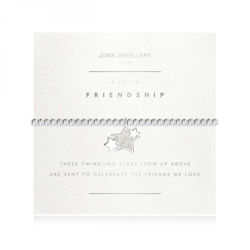 A Little | Friendship | Silver | Bracelet (Faceted) | 17.5cm Stretch