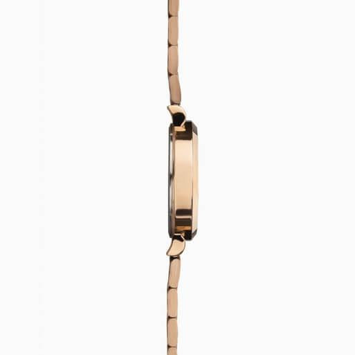 Rose Gold Case With Grey Dial & Rose Gold Tone Bracelet Ladies Classic Watch