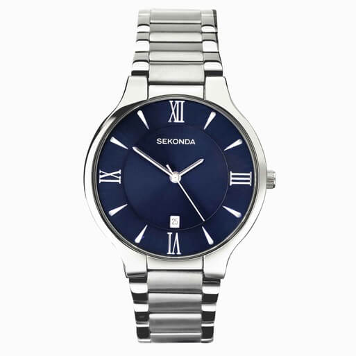 Wilson Blue Dial & SS Bracelet Strap Men's Watch