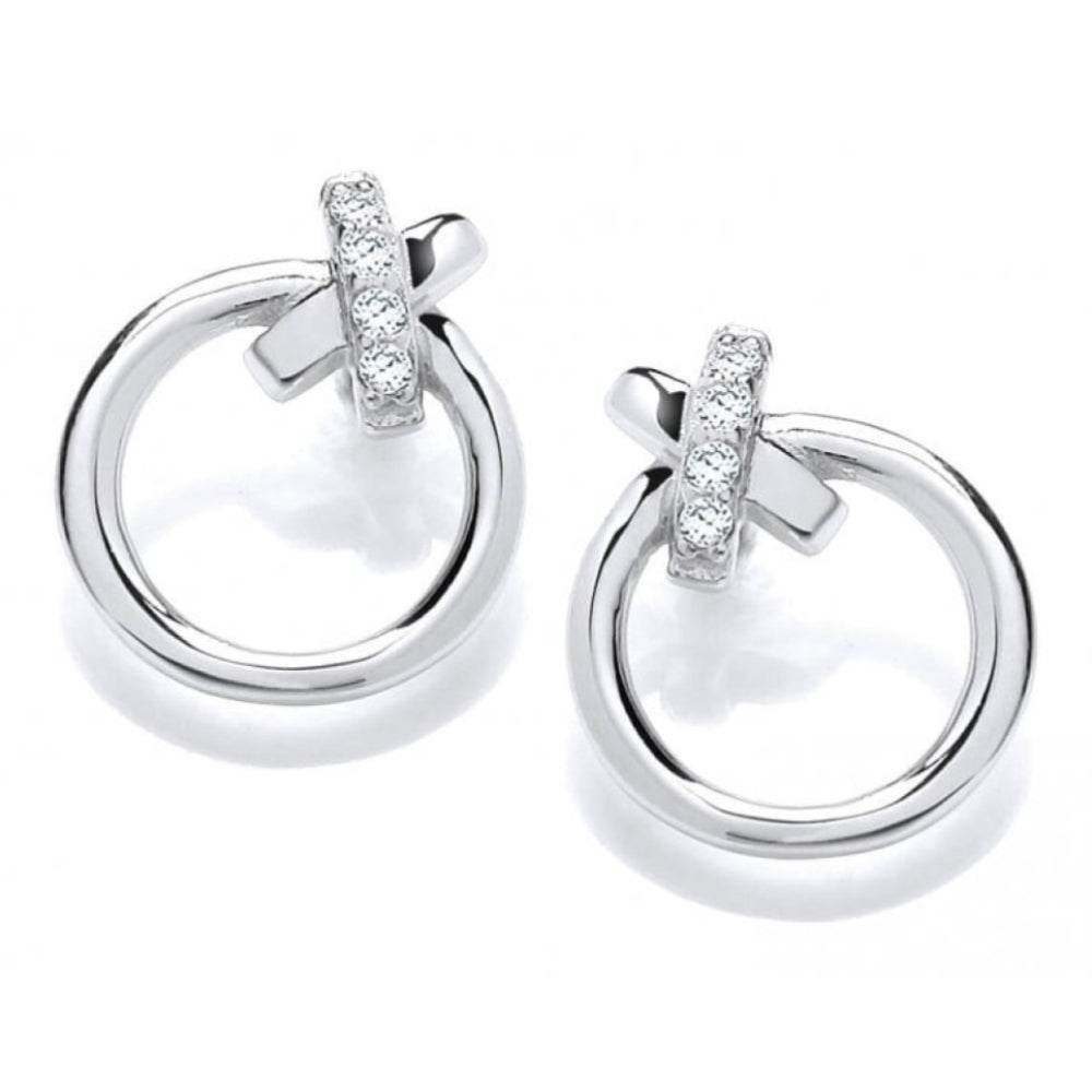 Silver & Rose Gold Dainty Earrings