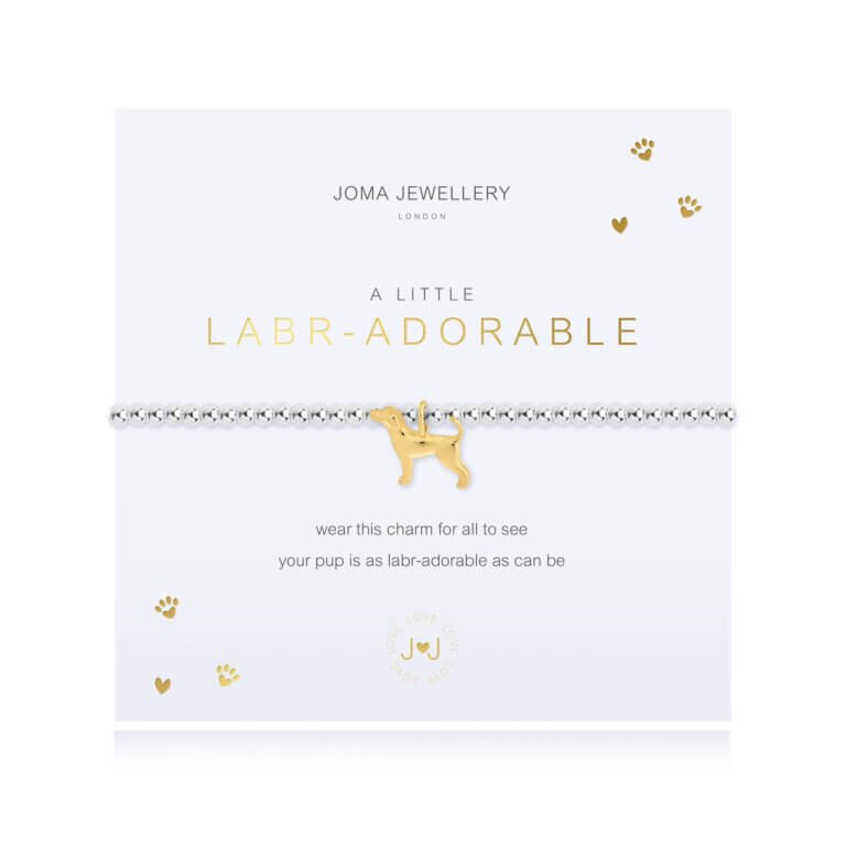 A Little Labradorable Bracelet- Silver & Gold