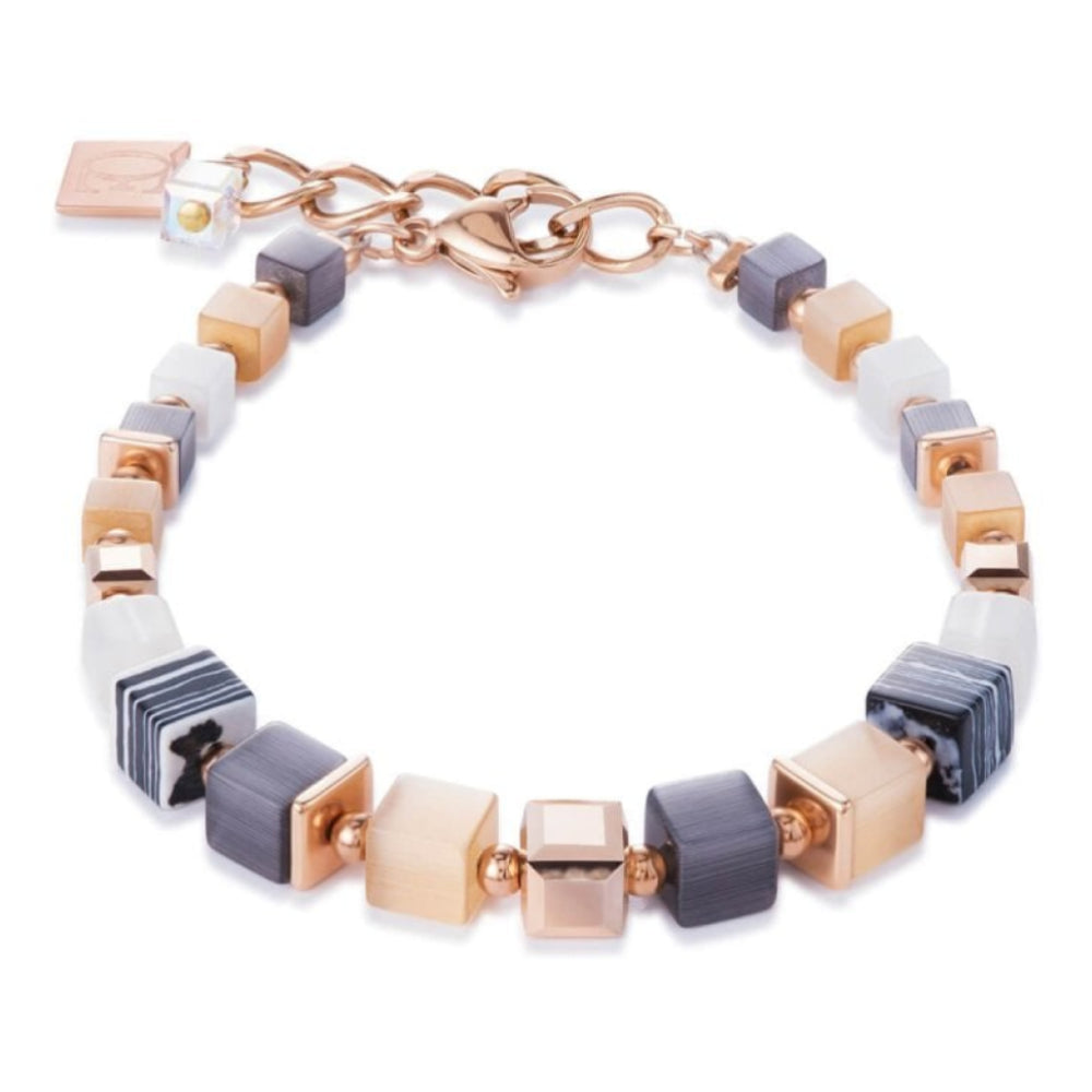 Multicolour Nature Geo Cube Bracelet