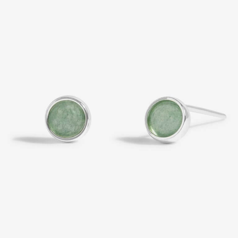 August Aventurine Birthstone Boxed Earrings