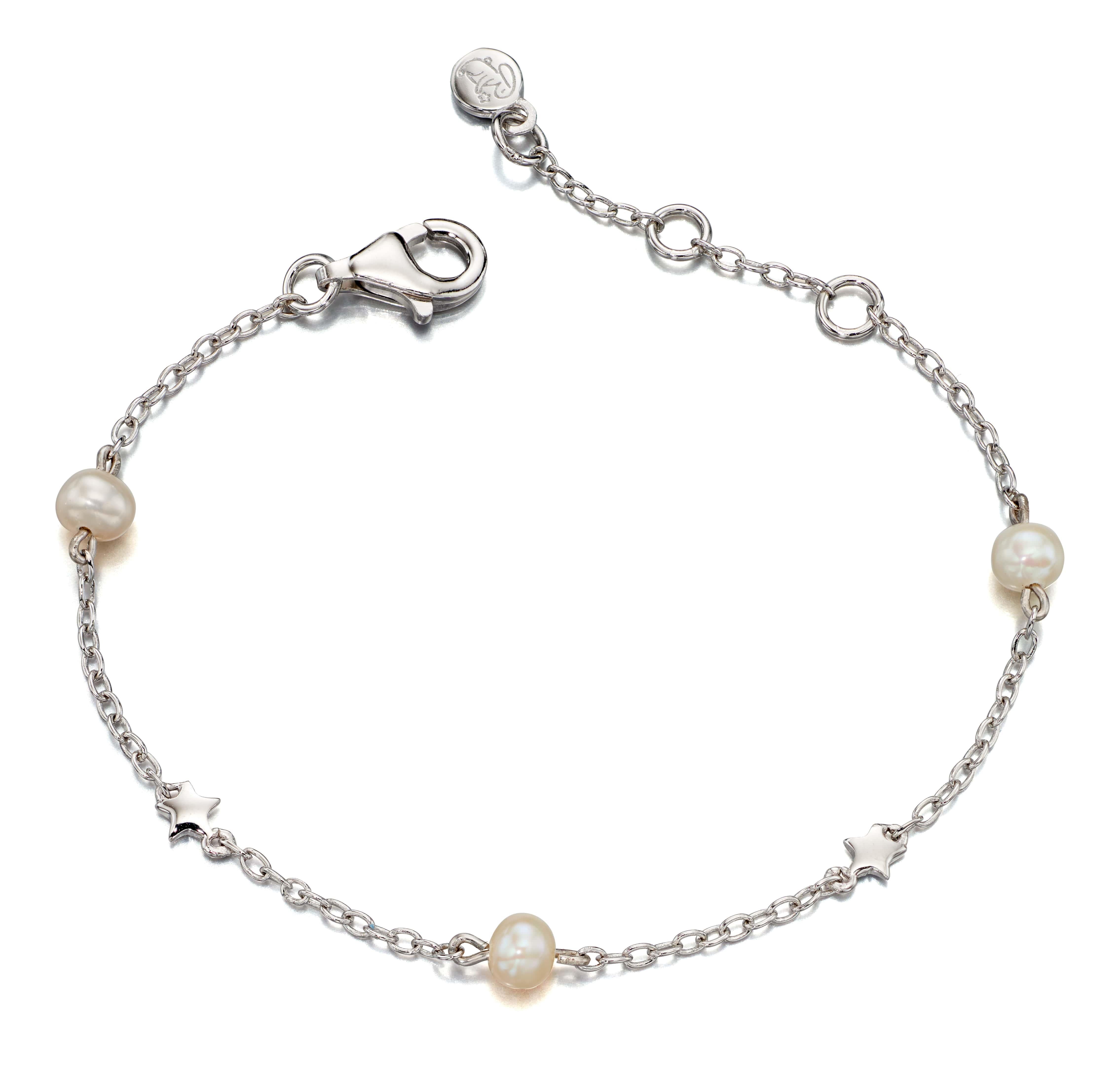 Anja - Freshwater Pearl & Star Bracelet