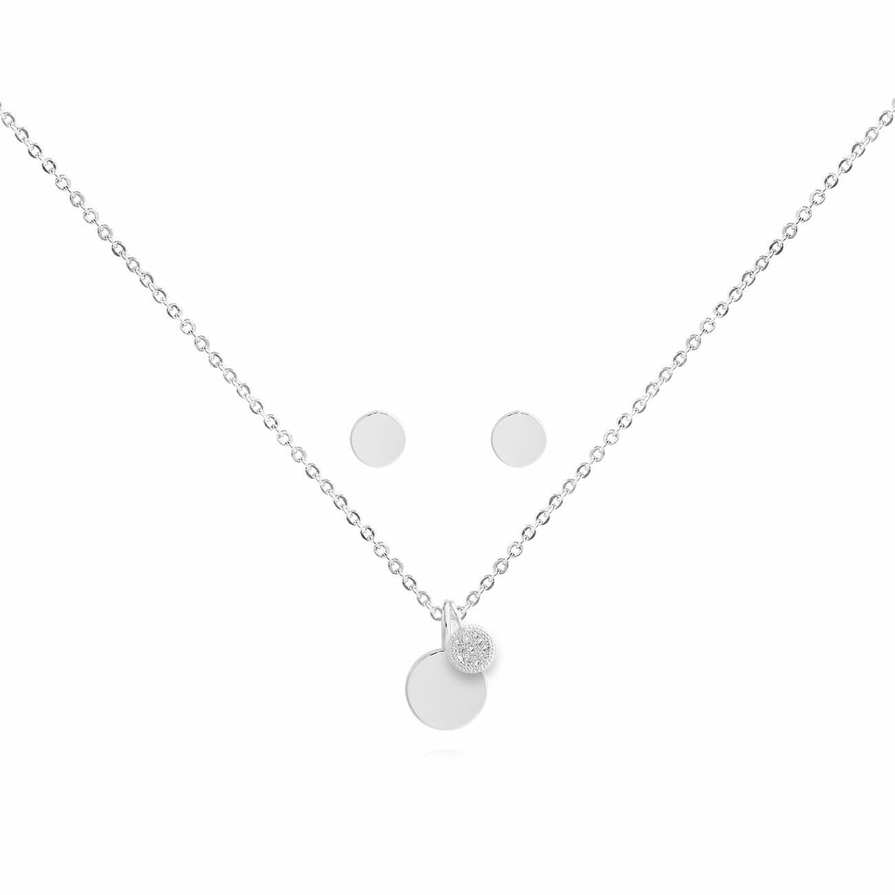 Sentiment Set -Birthday Girl -Silver Necklace and Earrings