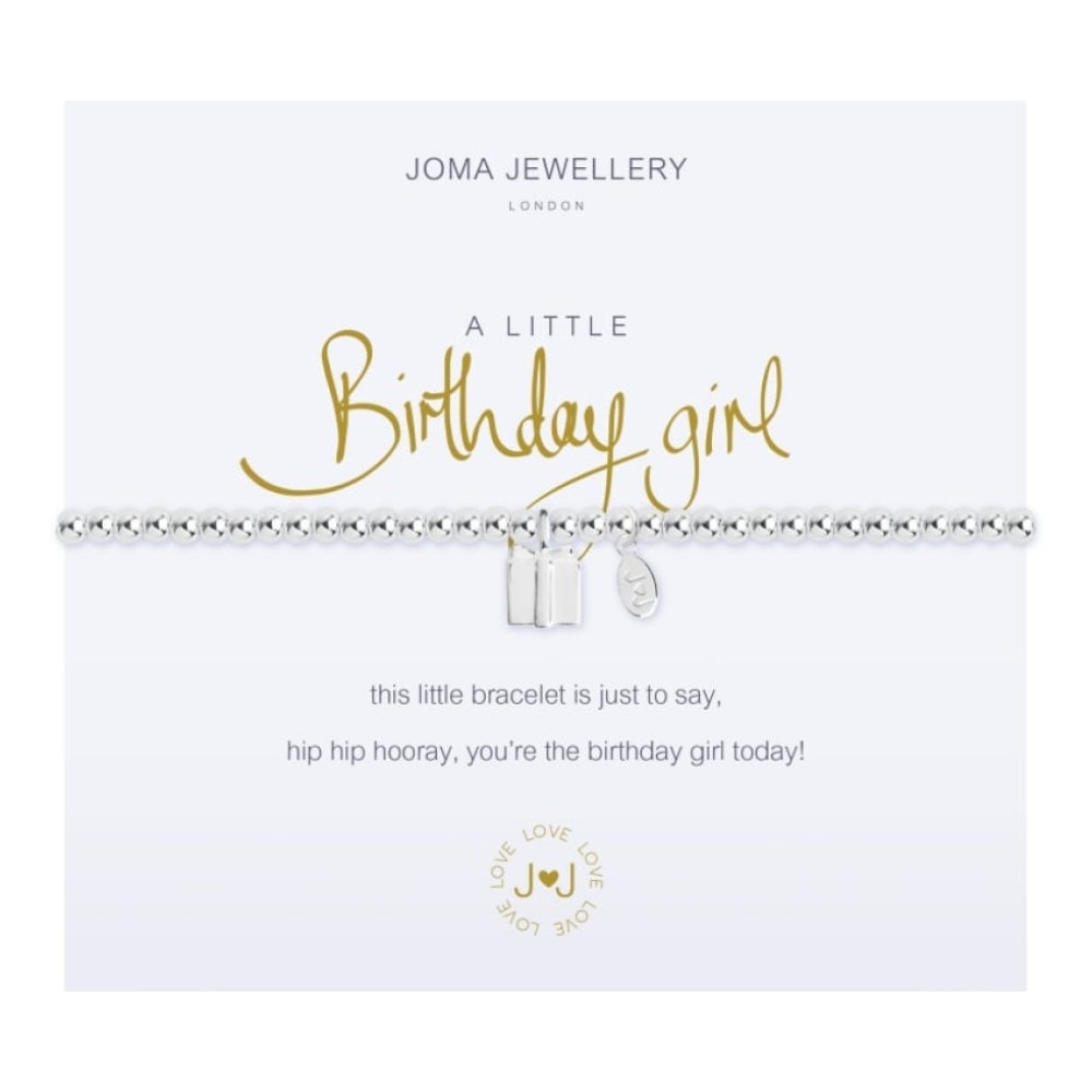 a little BIRTHDAY GIRL - silver bracelet