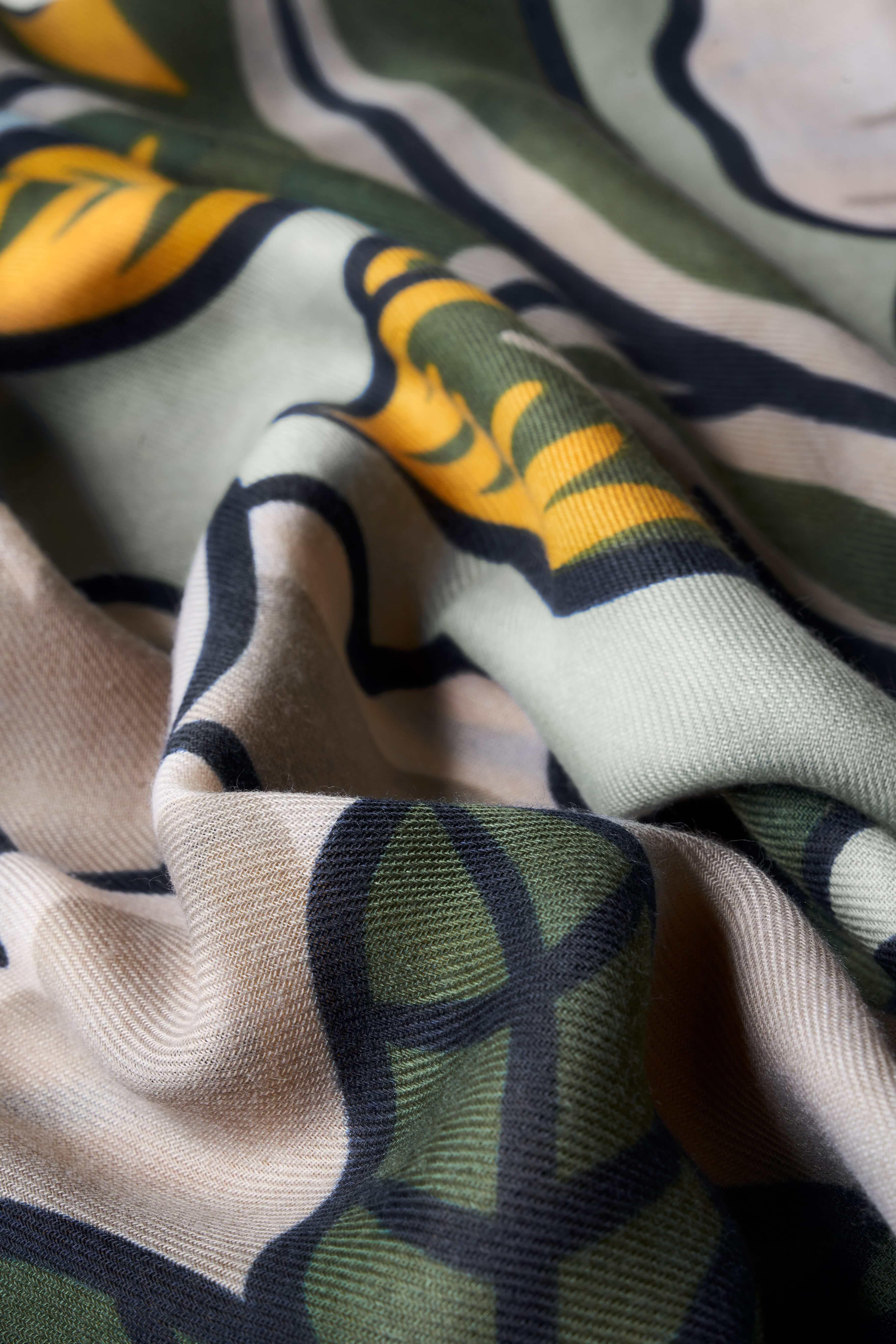 Printed Wild Floral Scarf