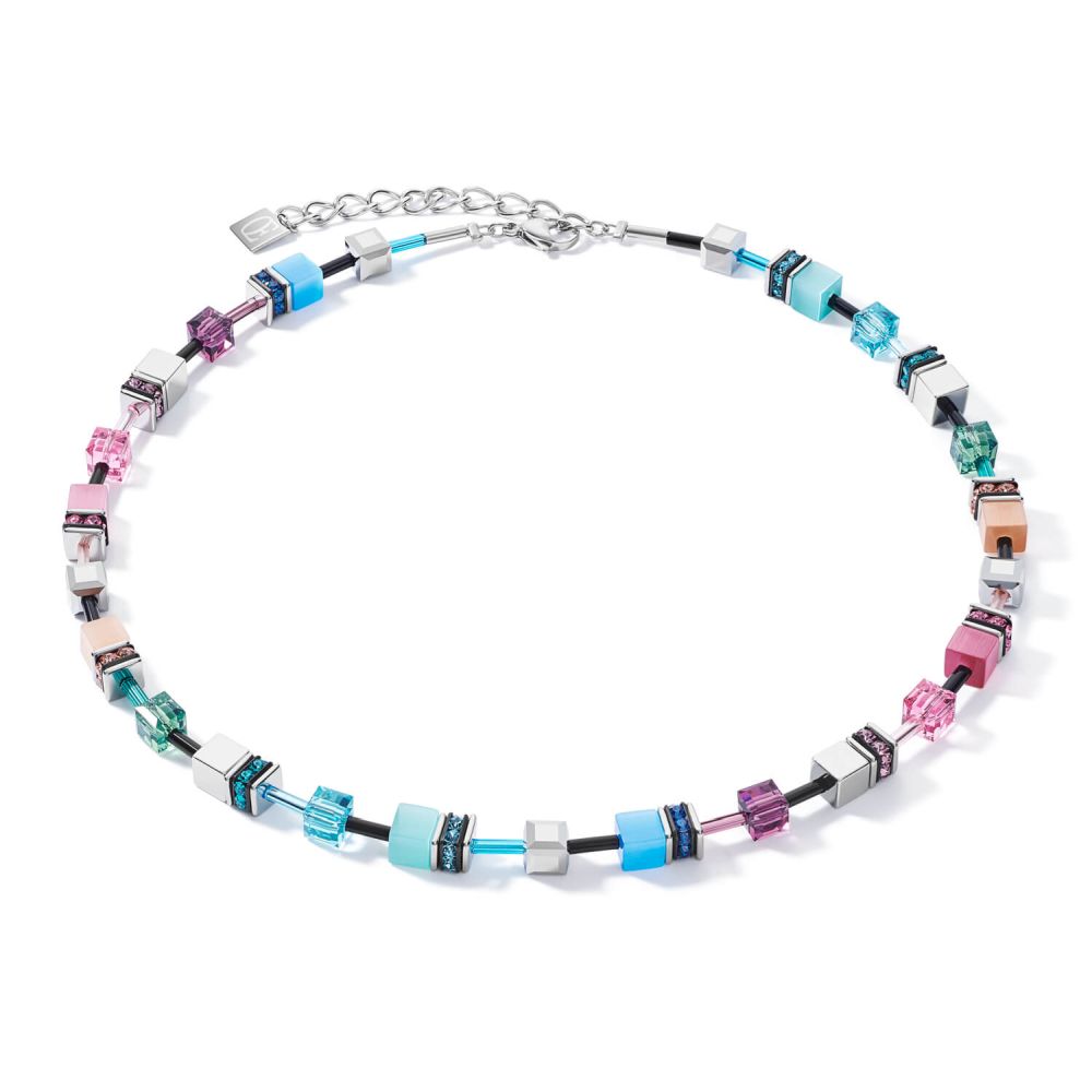Multicolour Fresh Vintage Geo Cube Necklace