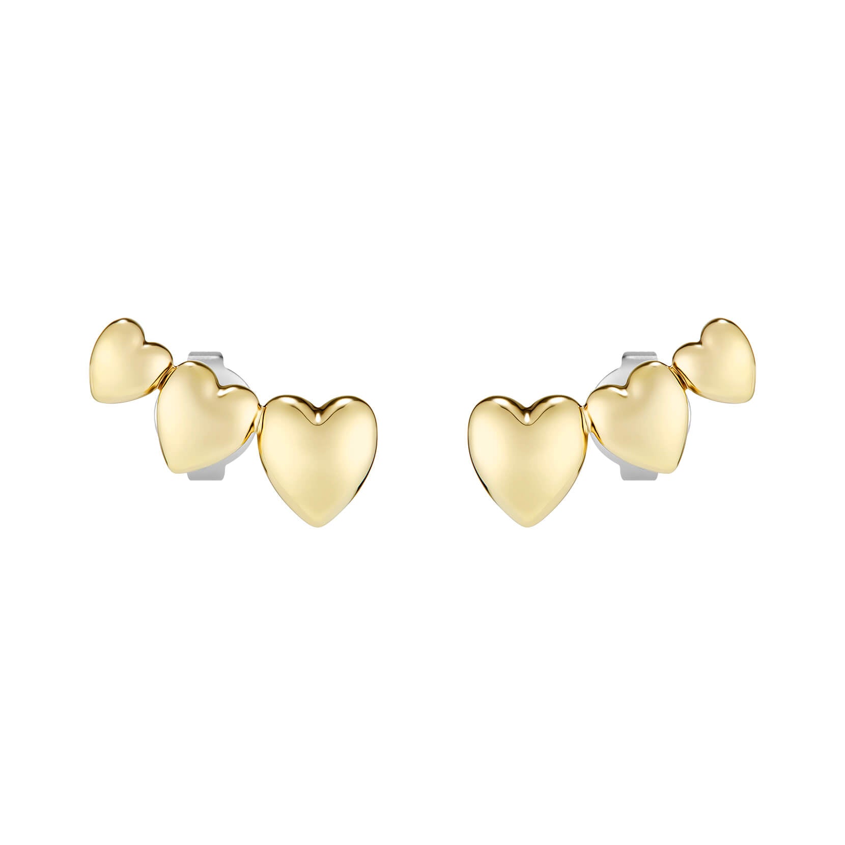Classic Mini Heart Gold Plated Stud Earrings