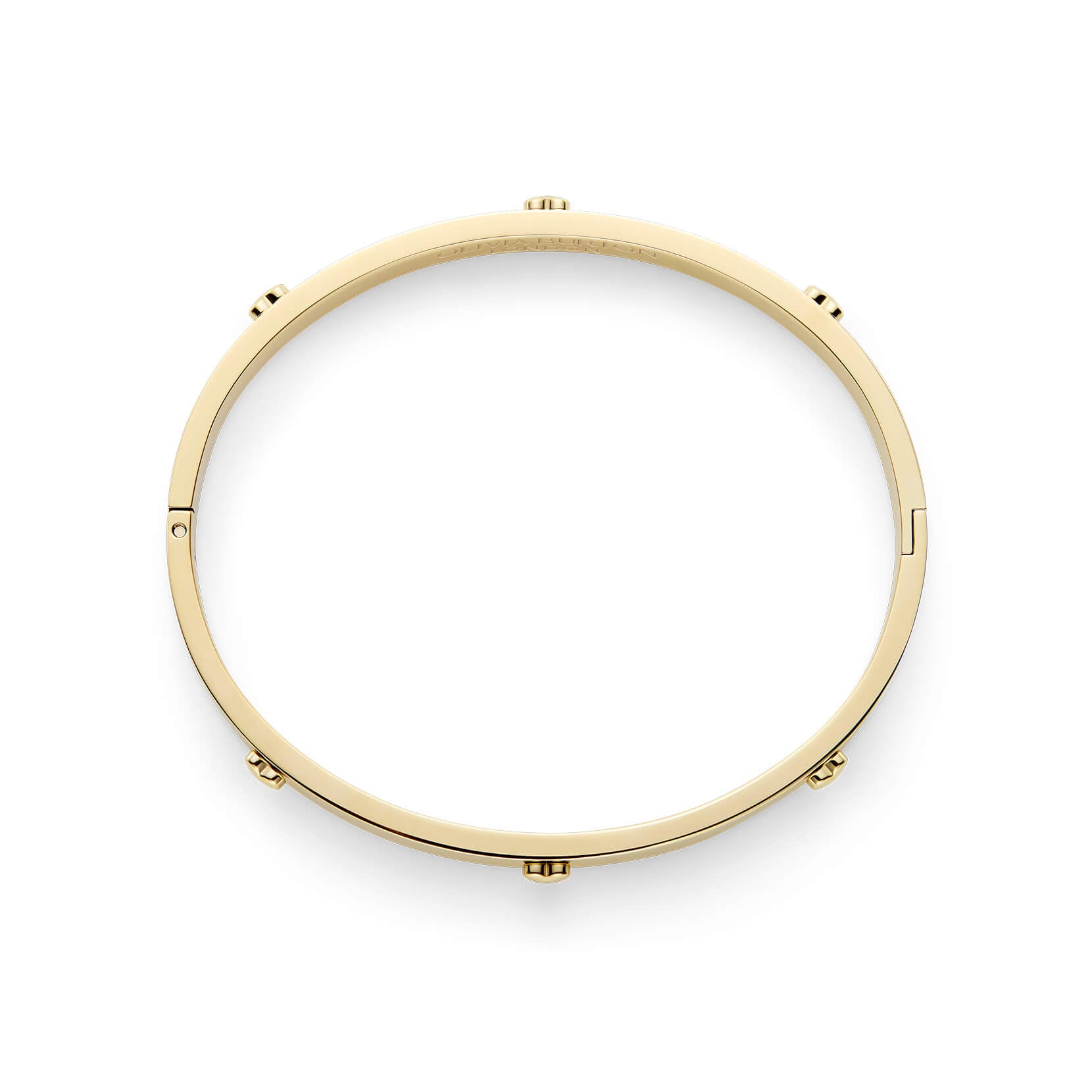 Classic Mini Heart Gold Plated Bangle