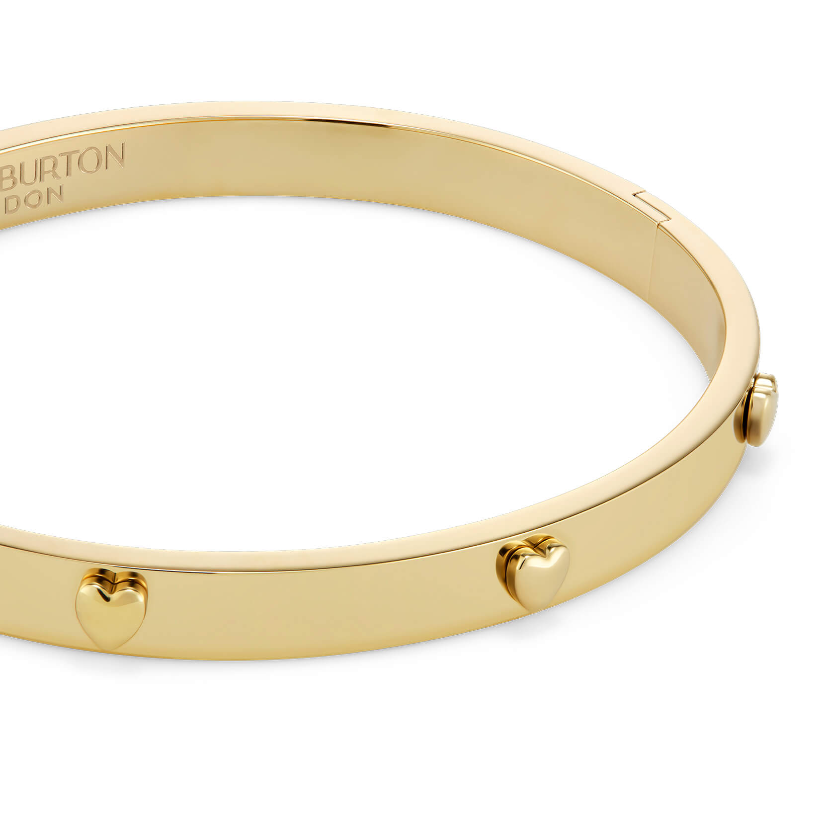 Classic Mini Heart Gold Plated Bangle