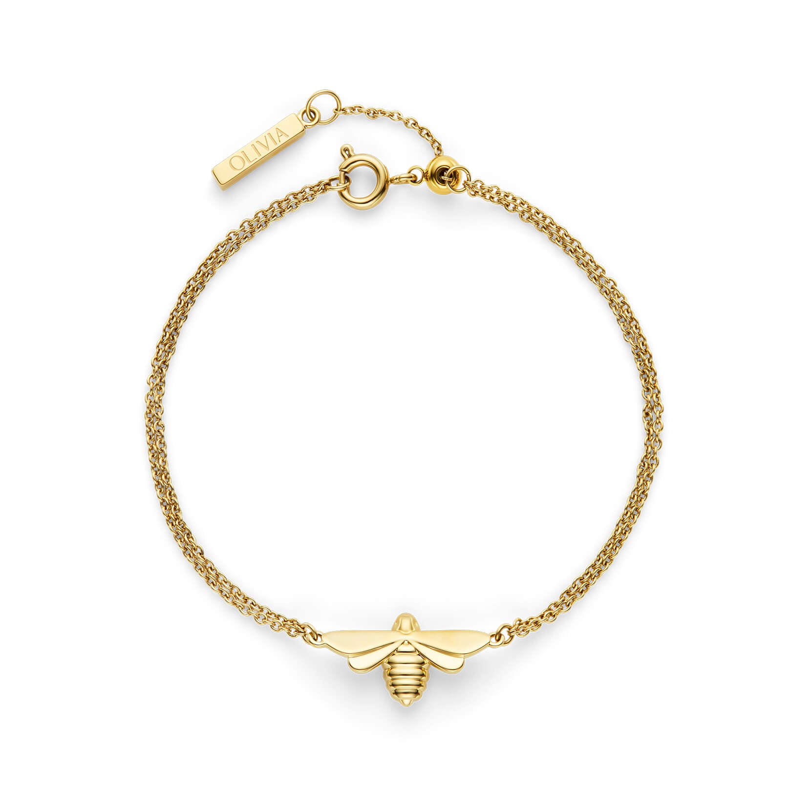 Signature Honey Bee Gold Plated Bracelet