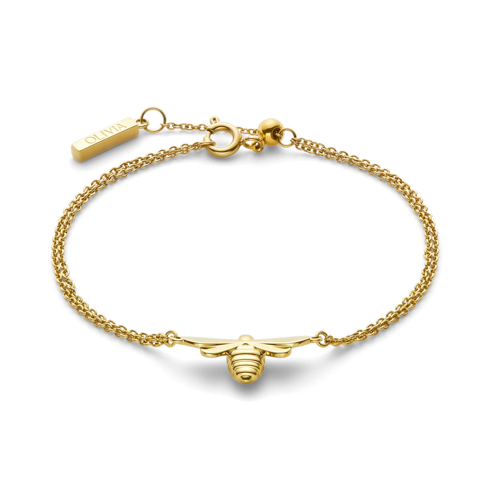 Signature Honey Bee Gold Plated Bracelet