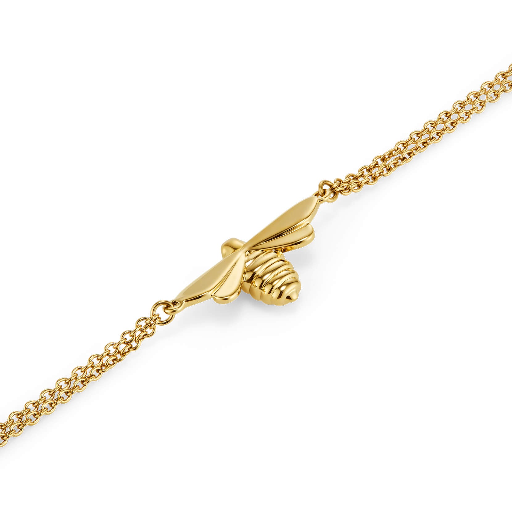 Signature Honey Bee Gold Plated Bracelet