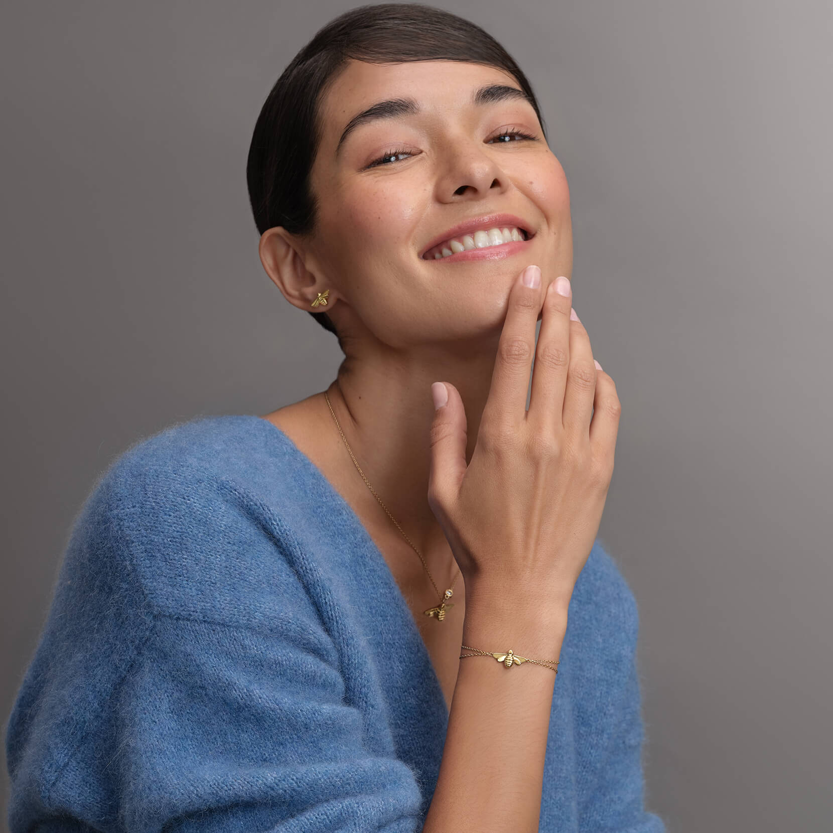 Signature Honey Bee Gold Plated Bracelet