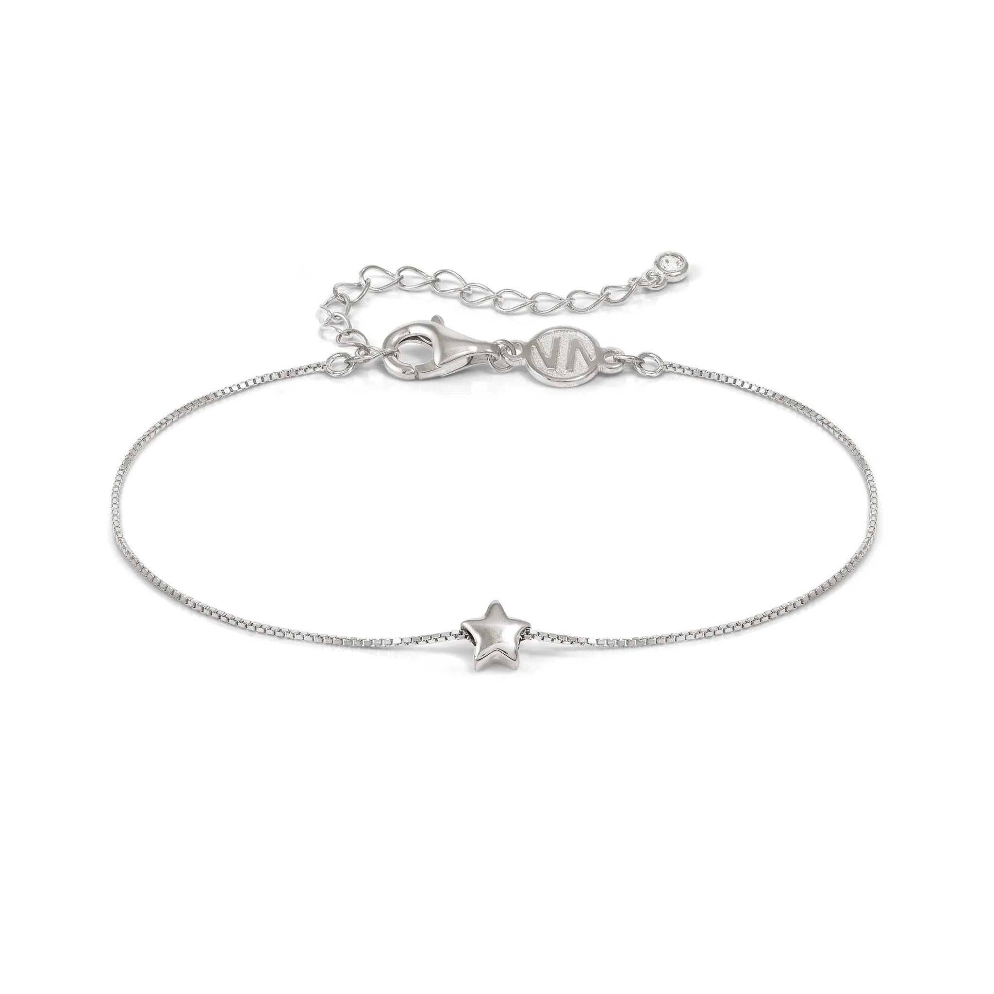 Silver Armonica Bracelet With Star Pendant