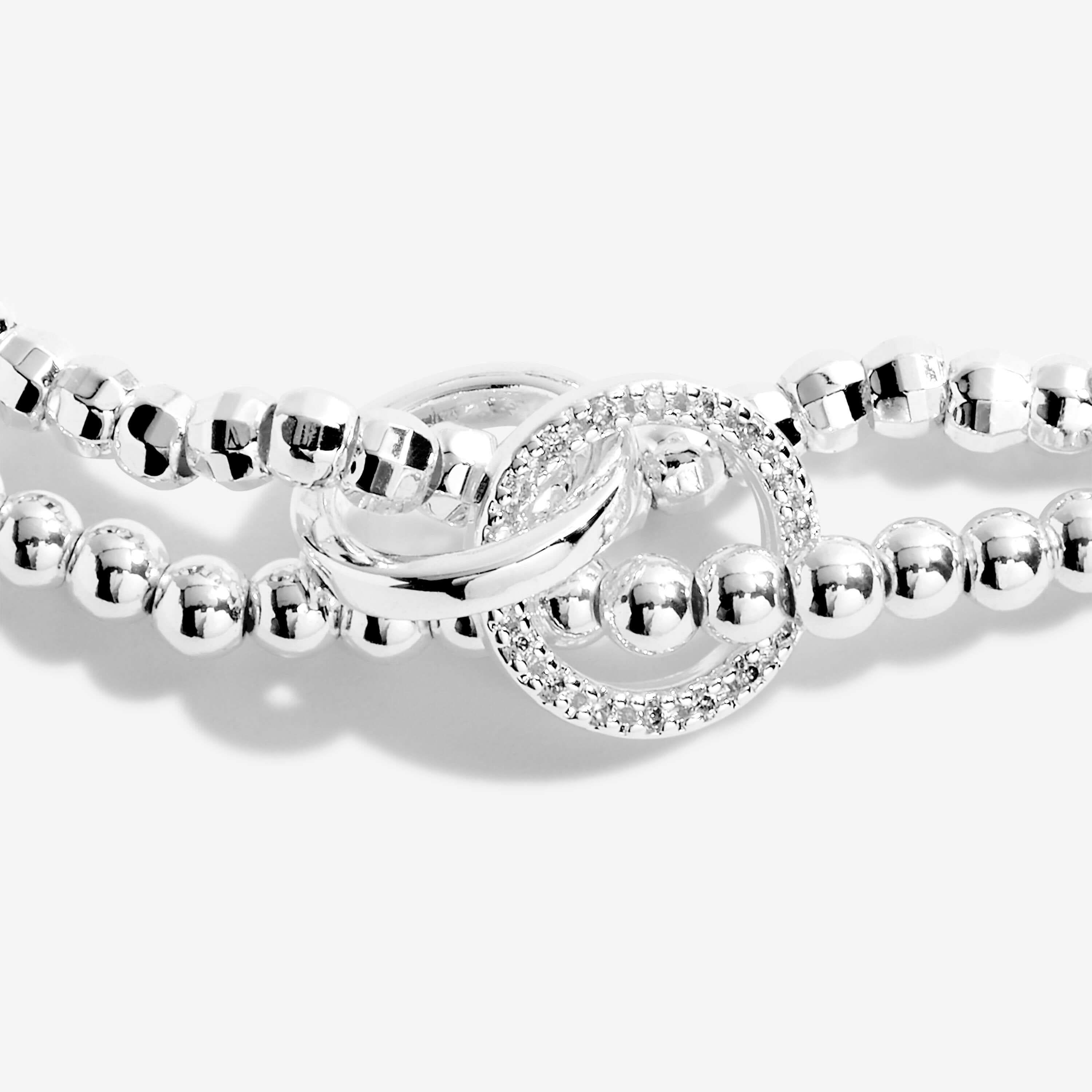 Lila | Pave | Silver | Bracelet | 17.5cm Stretch