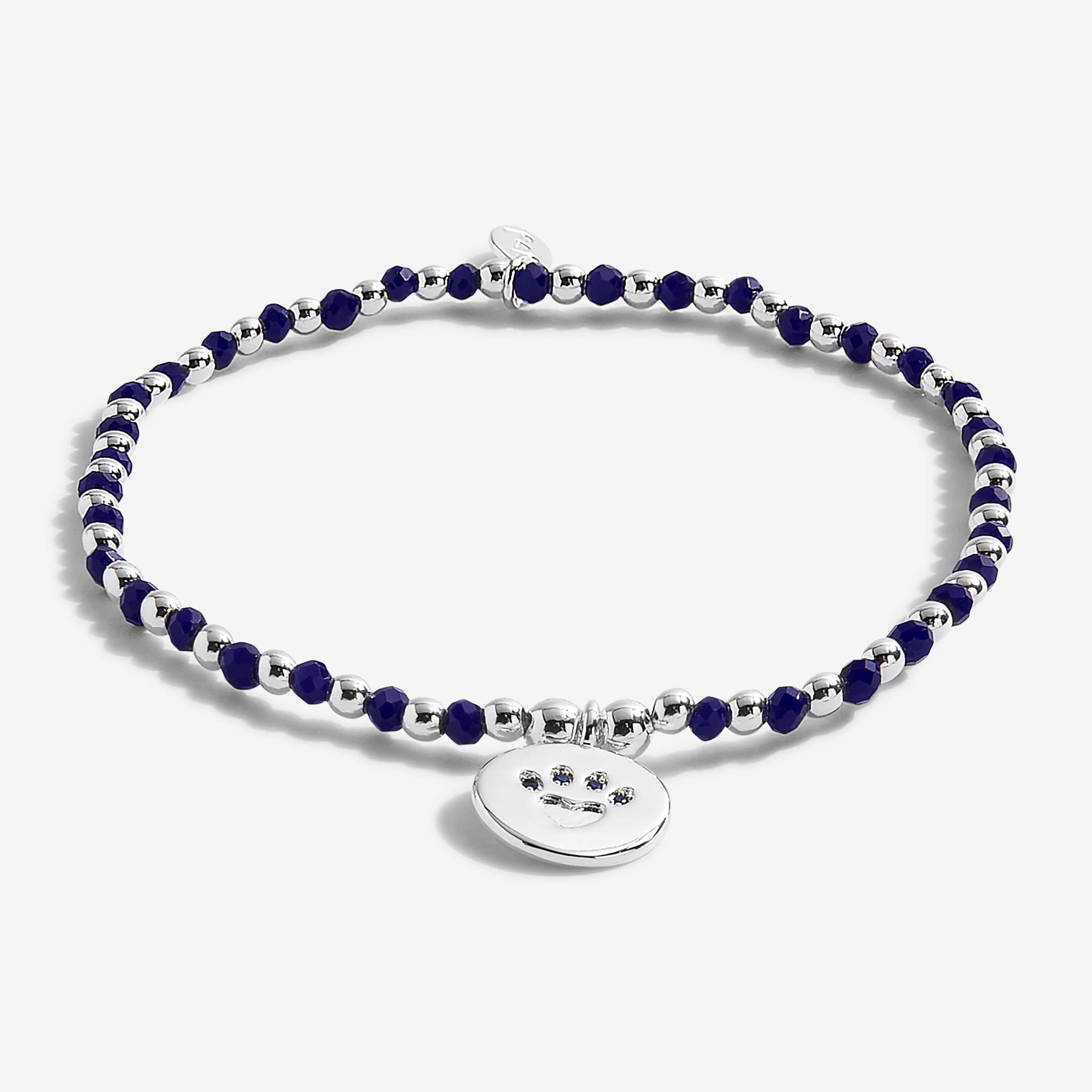 Colour Pop A Little | Perfect Paw Print | Silver | Bracelet | 17.5cm Stretch