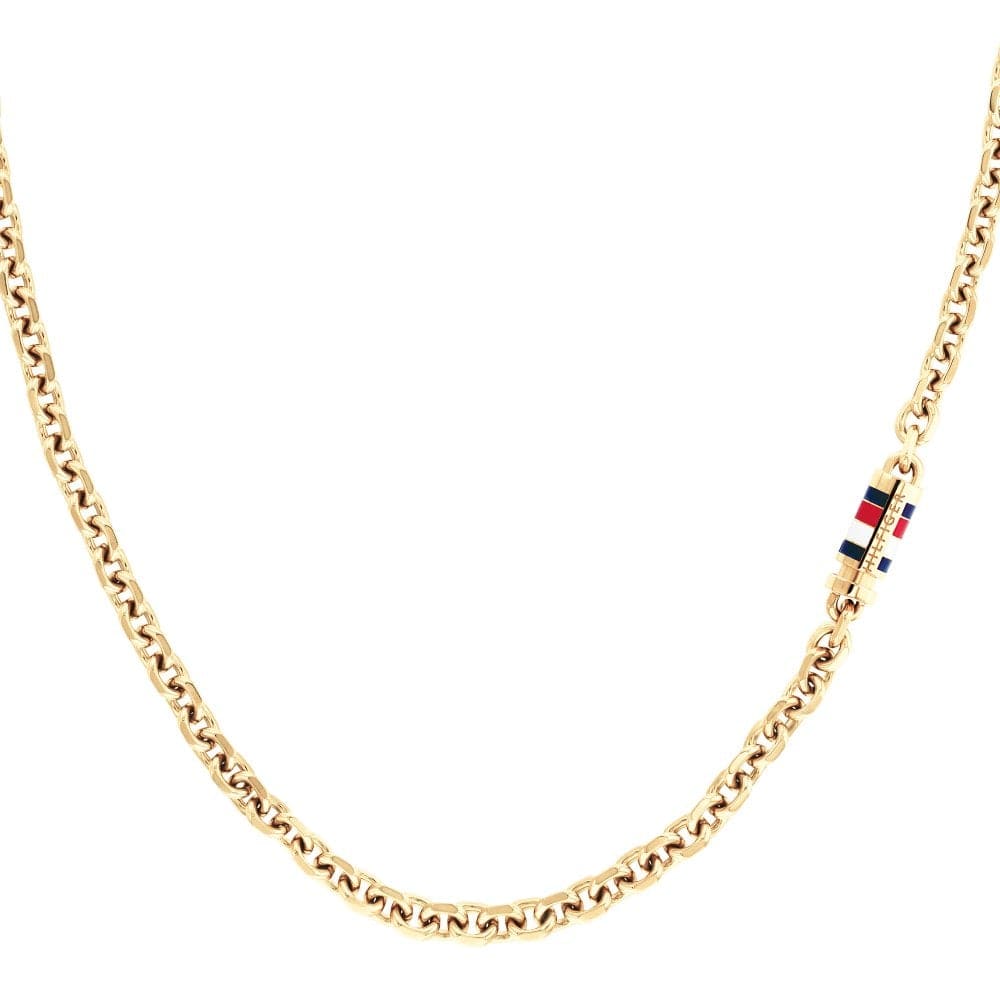 Bruce Gold Plated Chain Mens Necklace