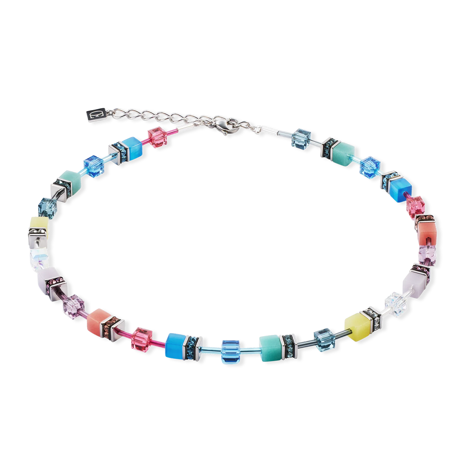 GeoCUBE Iconic Magic Silver Necklace