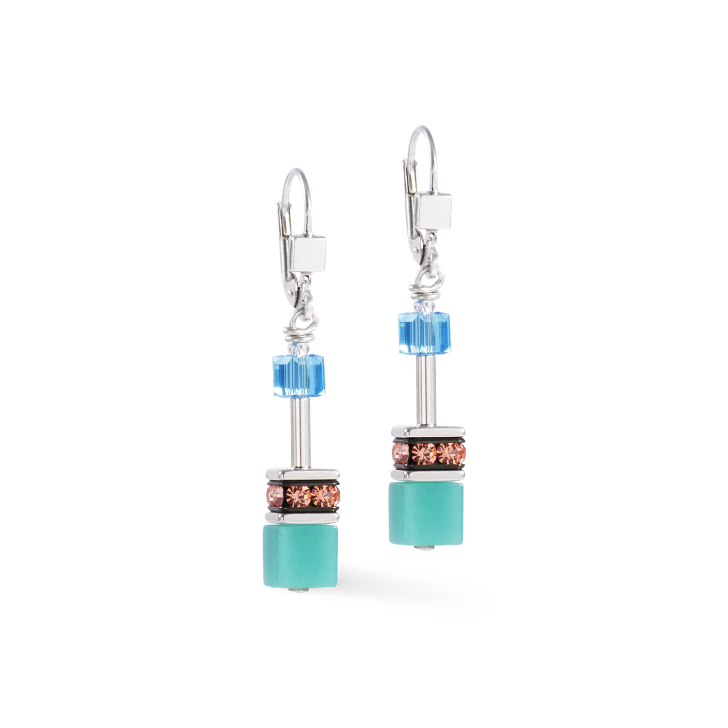 GeoCUBE Iconic Magic Silver Earrings