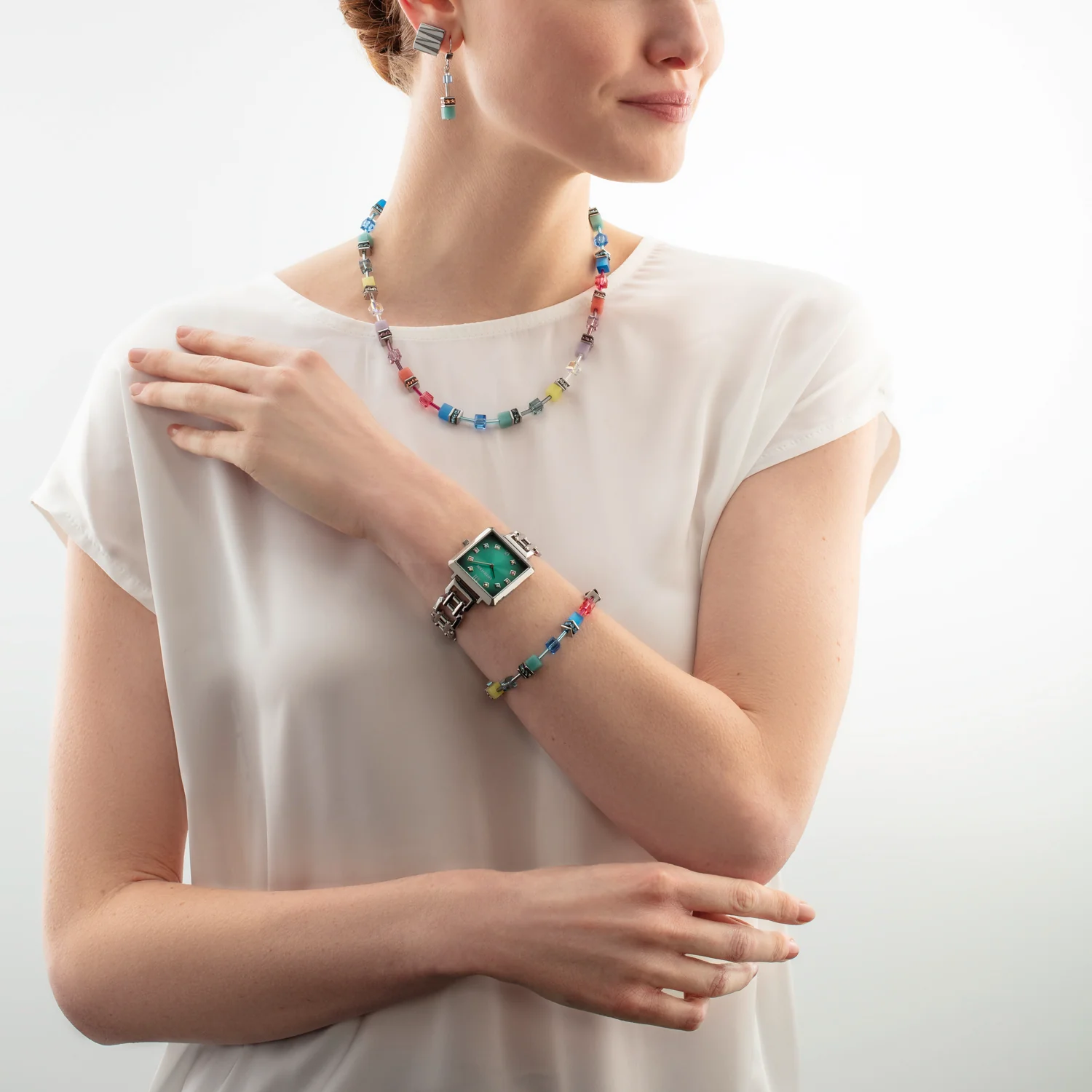 GeoCUBE Iconic Magic Silver Bracelet