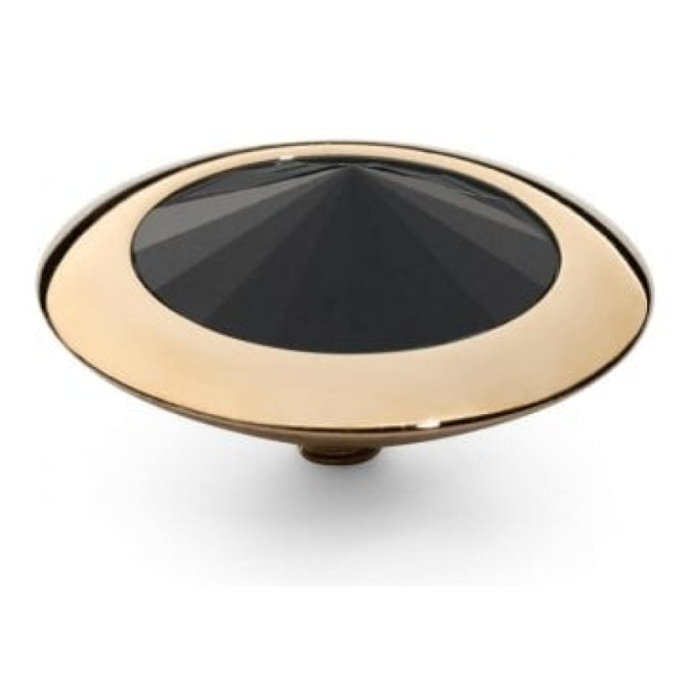 Famosa Gold 16mm Tondo Ring Top Jet