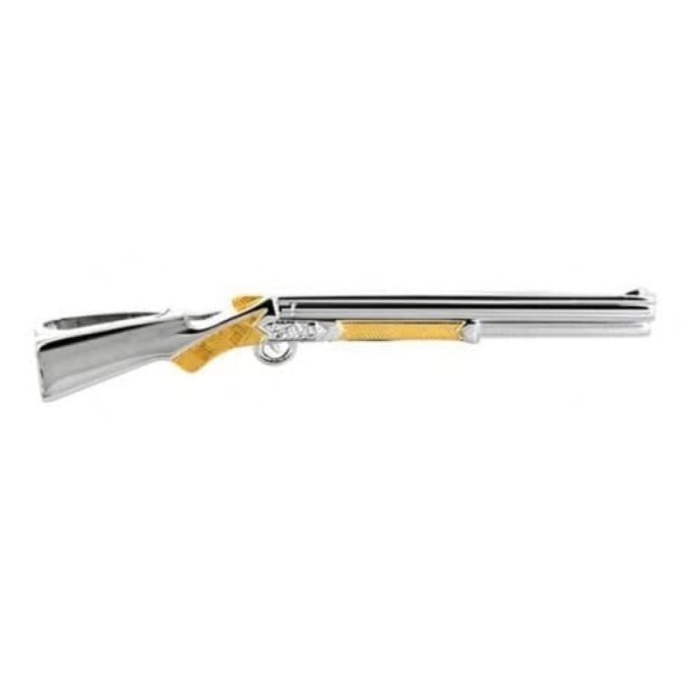 Two Tone Rifle Tie Bar