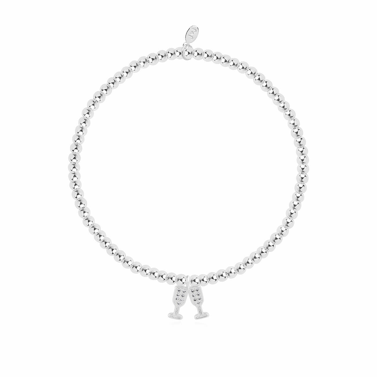 A Little | Birthday Cheers! | Silver | Bracelet | 17.5cm Stretch