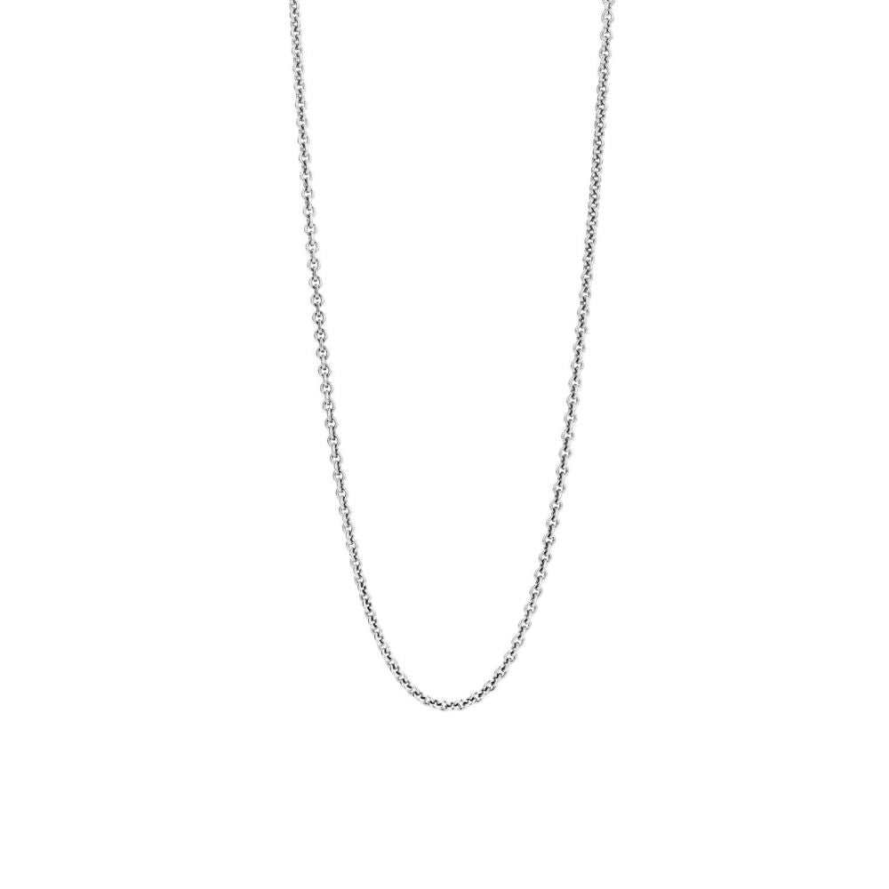 Silver Anchor Links Chain Necklace