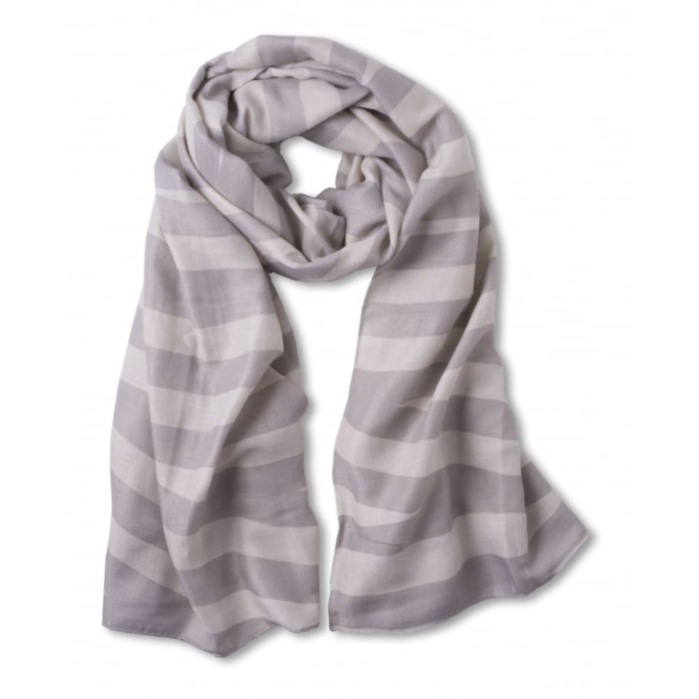 Striped Herringbone Scarf