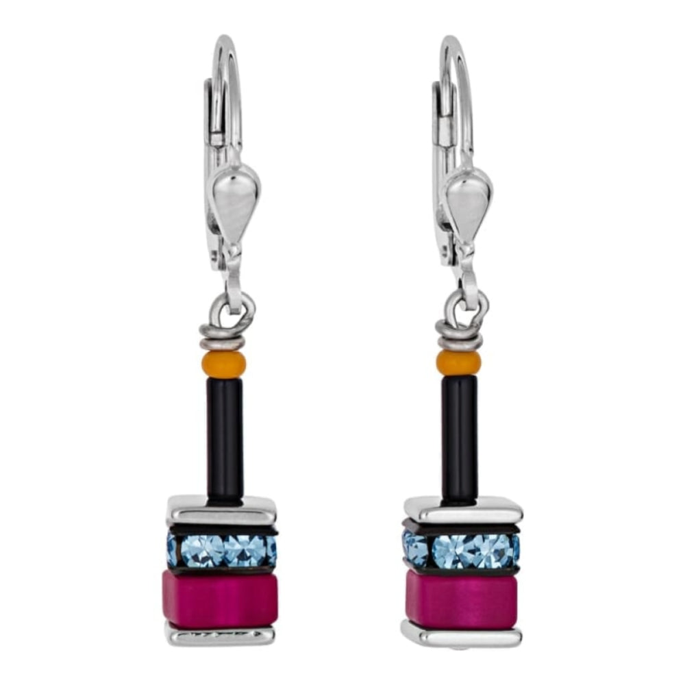 Ladies Multicolour Cube Earrings