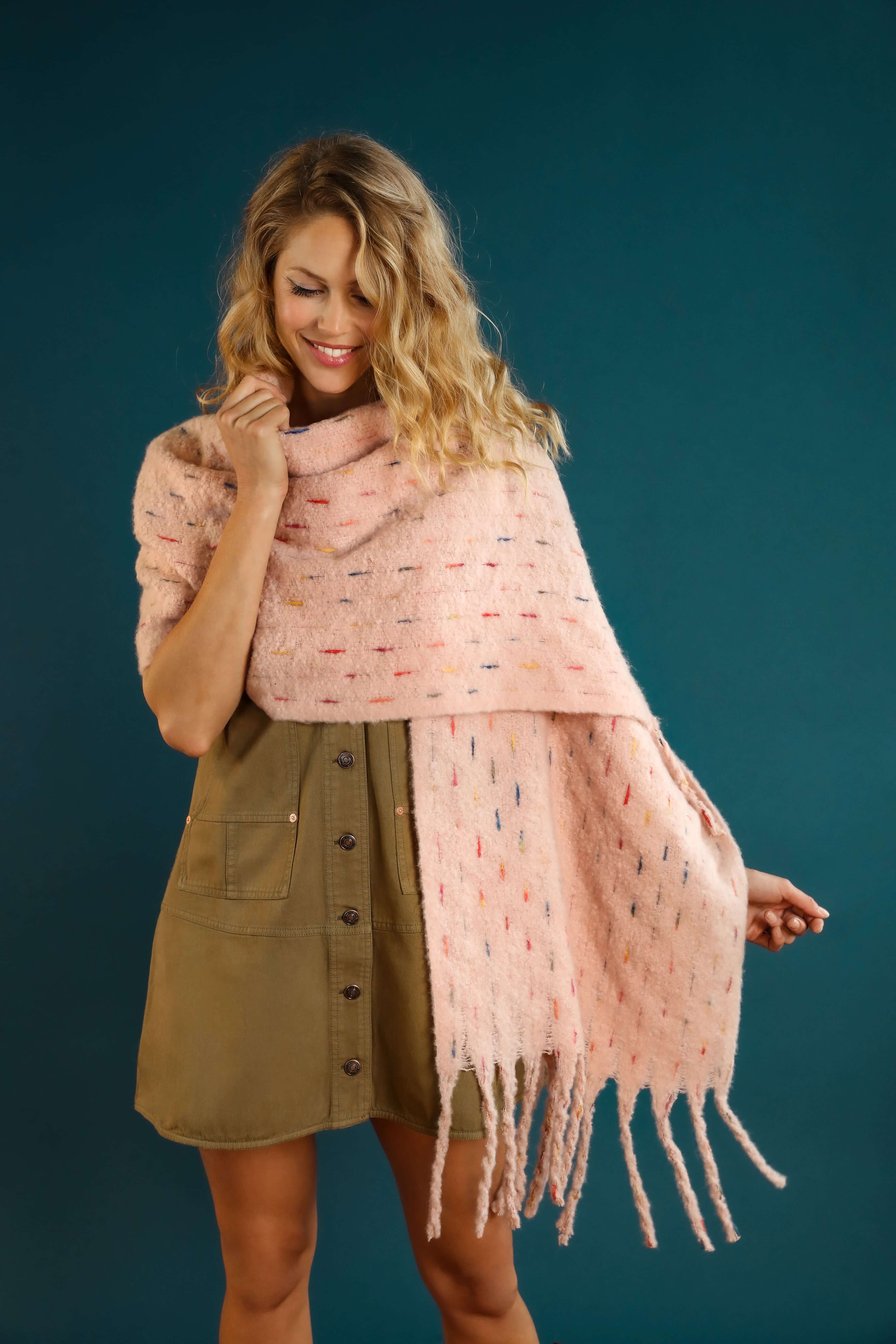 Kelda Cosy Scarf - Petal