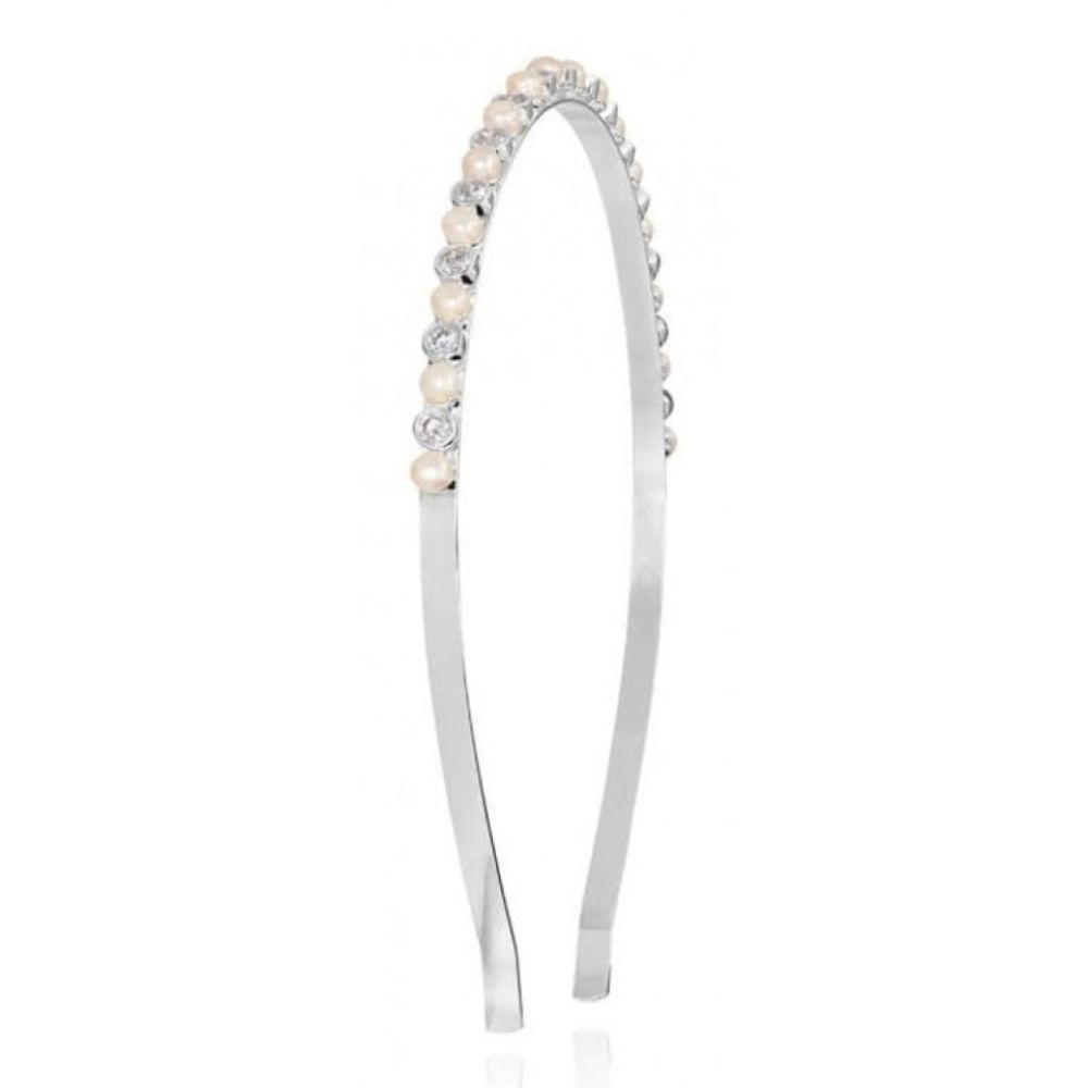 Happy Ever After Hair Accessories Pearl & CZ Hair Band