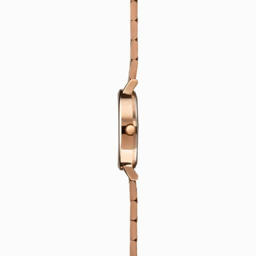 Rose Gold Case With Grey Dial & Rose Gold Tone Bracelet Ladies Watch