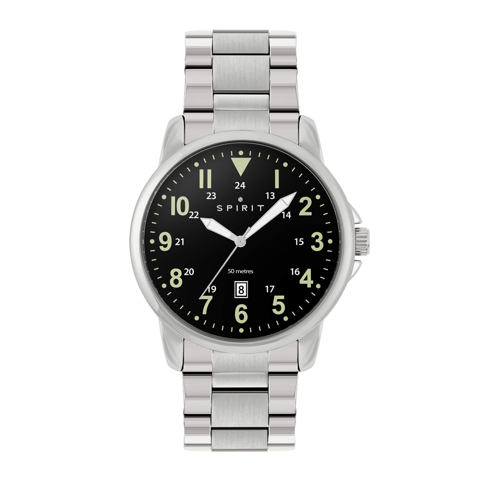 Gents Silver Sporty Bracelet Watch