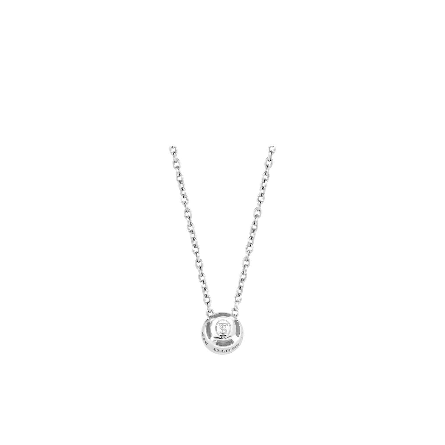 Turquoise Stone Pendant With Silver Chain Necklace