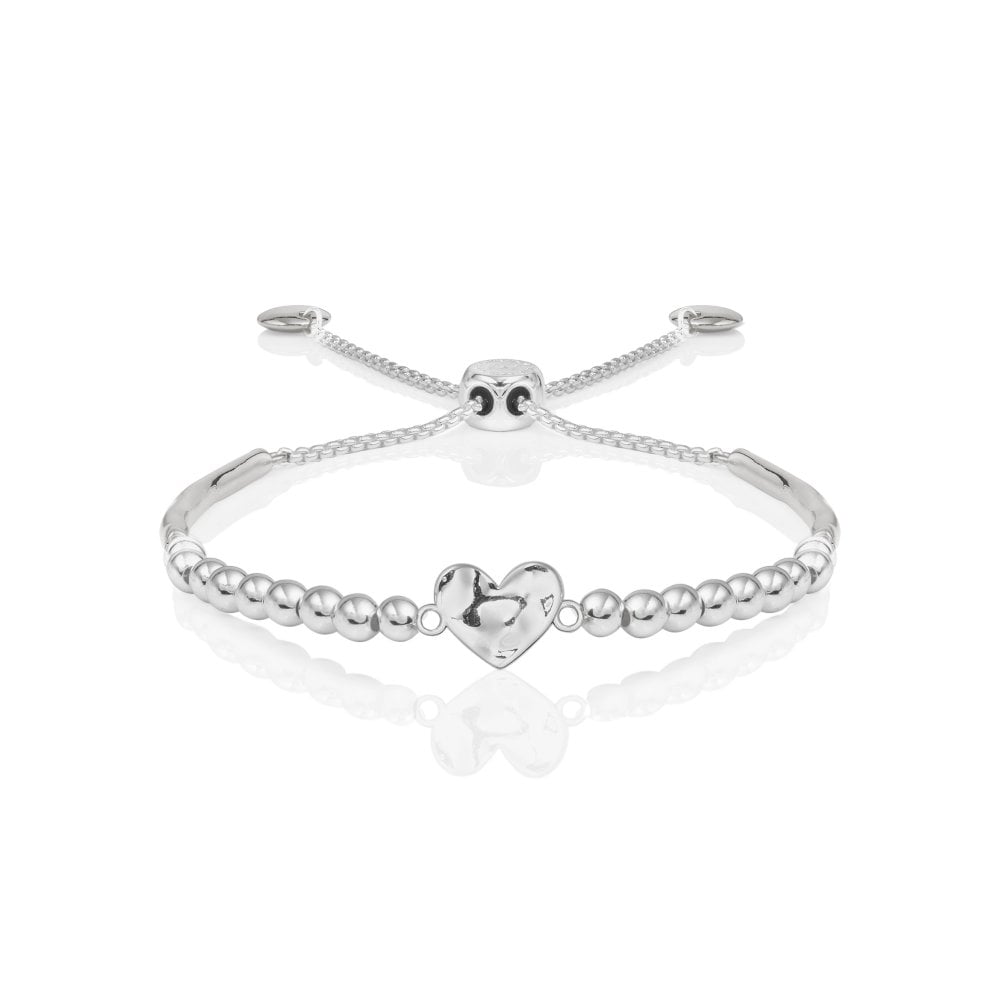 Bracelet Bar Hammered Heart Friendship Bracelet