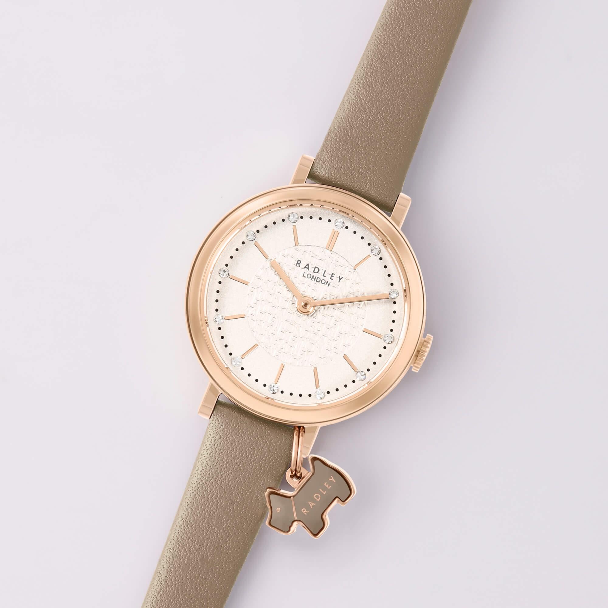 Ladies Marsupial Etched Dial Strap Watch