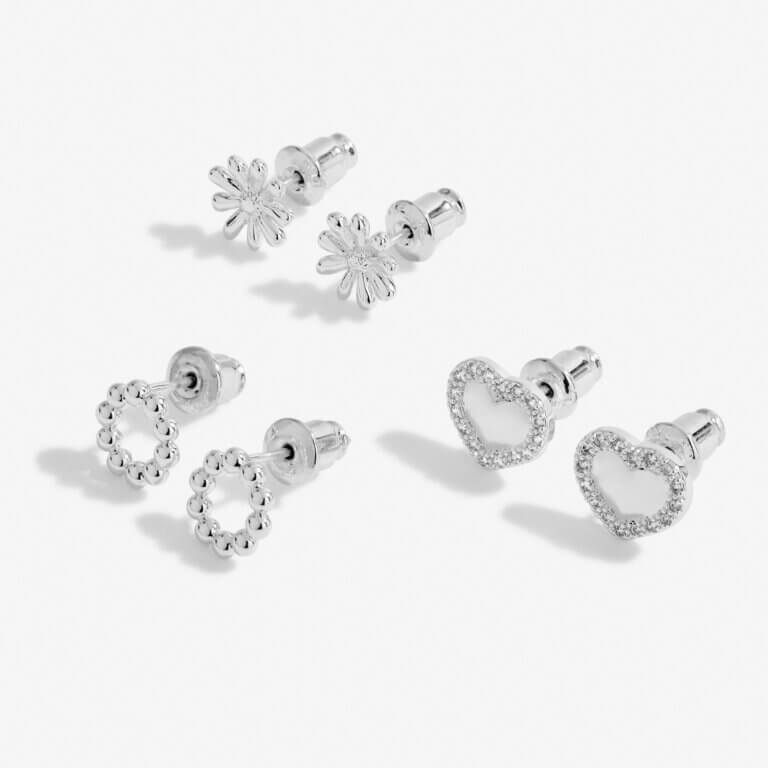 Occasion Earring Box | Darling Daughter | Silver | Earrings | Set Of 3 Earrings