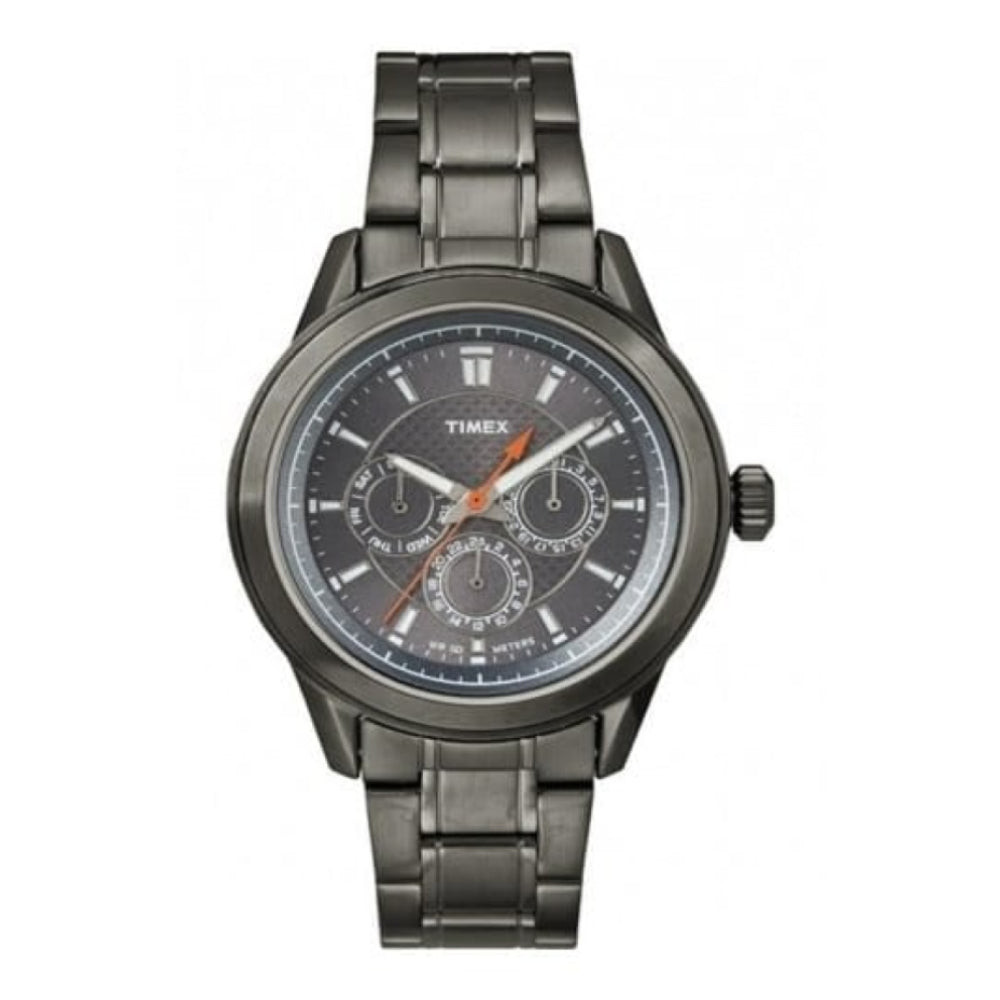 Grey Ion Plated Stainless Steel Multi functional Watch